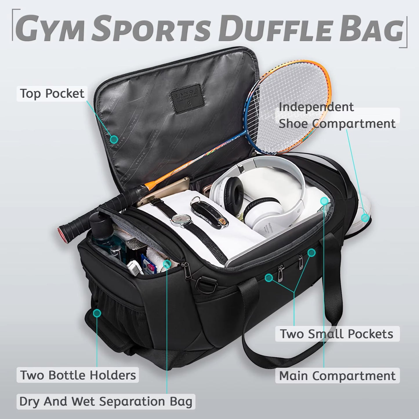 Sports Bag With Shoe Compartment