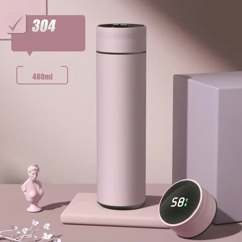 480Ml Smart Thermos Cup Stainless Steel Smart Temperature