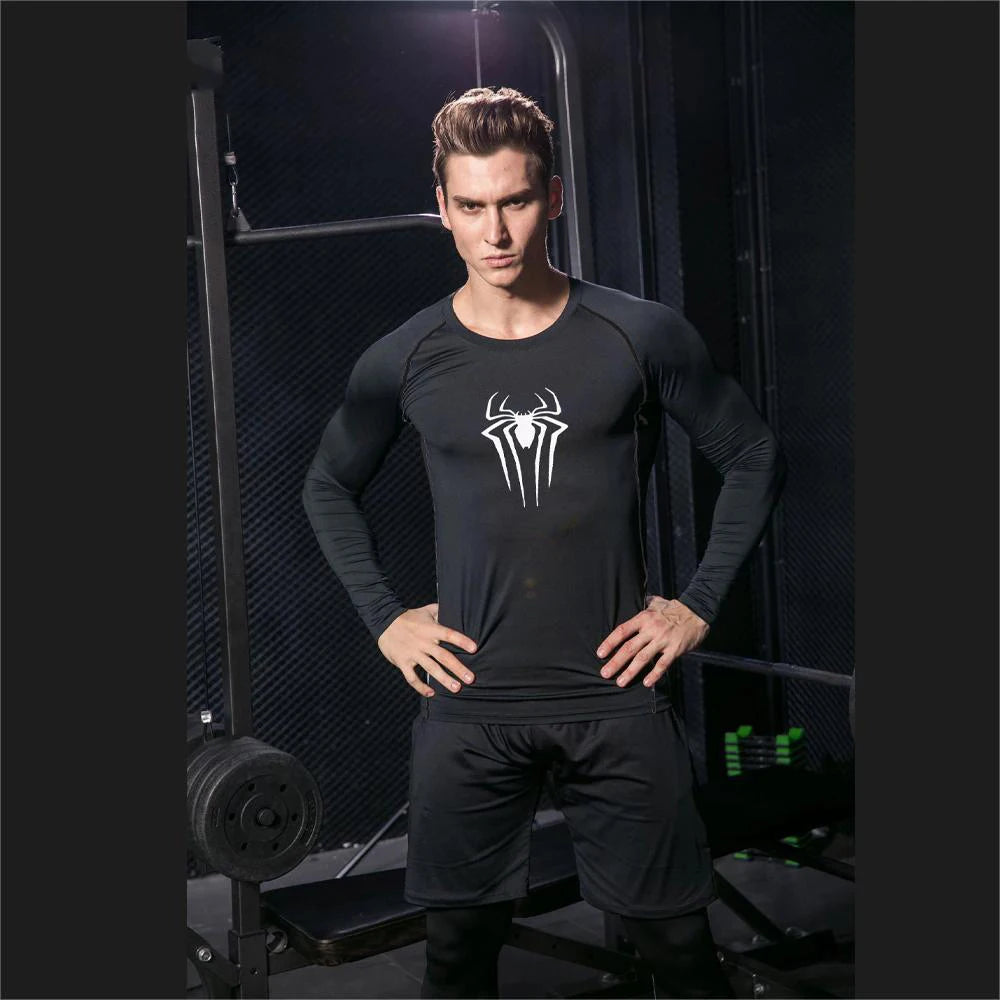 Men'S UPF 50+ Long Sleeve Compression Shirts